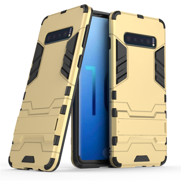Etui Samsung Galaxy S10+ Nubuku Telefon Komórkowy Wspornik Anti-fall Niebieski Pokrowce Kup