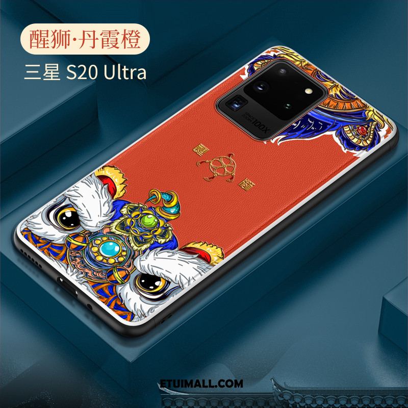Etui Samsung Galaxy S20 Ultra Telefon Komórkowy Chiński Styl Wzór All Inclusive Czerwony Obudowa Kup