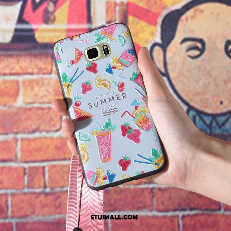 Etui Samsung Galaxy S6 Edge Gwiazda Wiszące Ozdoby Różowe Silikonowe Telefon Komórkowy Futerał Kup