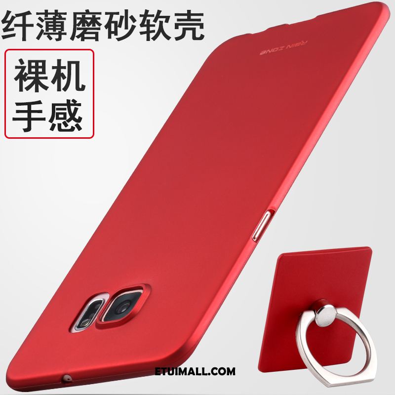 Etui Samsung Galaxy S6 Gwiazda Telefon Komórkowy Miękki Silikonowe Czerwony Futerał Tanie