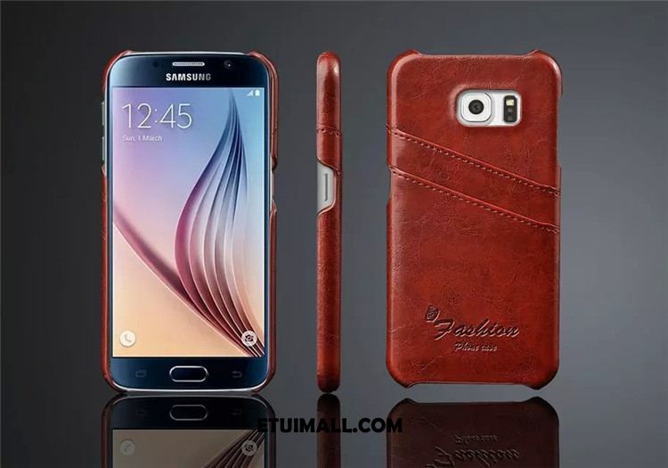 Etui Samsung Galaxy S6 Prawdziwa Skóra Klapa Ochraniacz Gwiazda Telefon Komórkowy Futerał Tanie