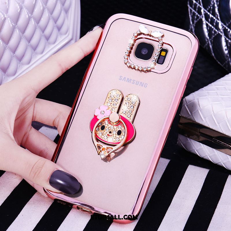 Etui Samsung Galaxy S6 Różowe Ochraniacz Silikonowe Telefon Komórkowy Ring Futerał Kup