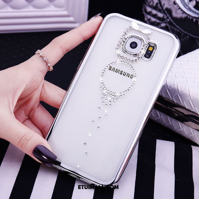 Etui Samsung Galaxy S6 Telefon Komórkowy Miękki Rhinestone Tendencja Silikonowe Obudowa Tanie