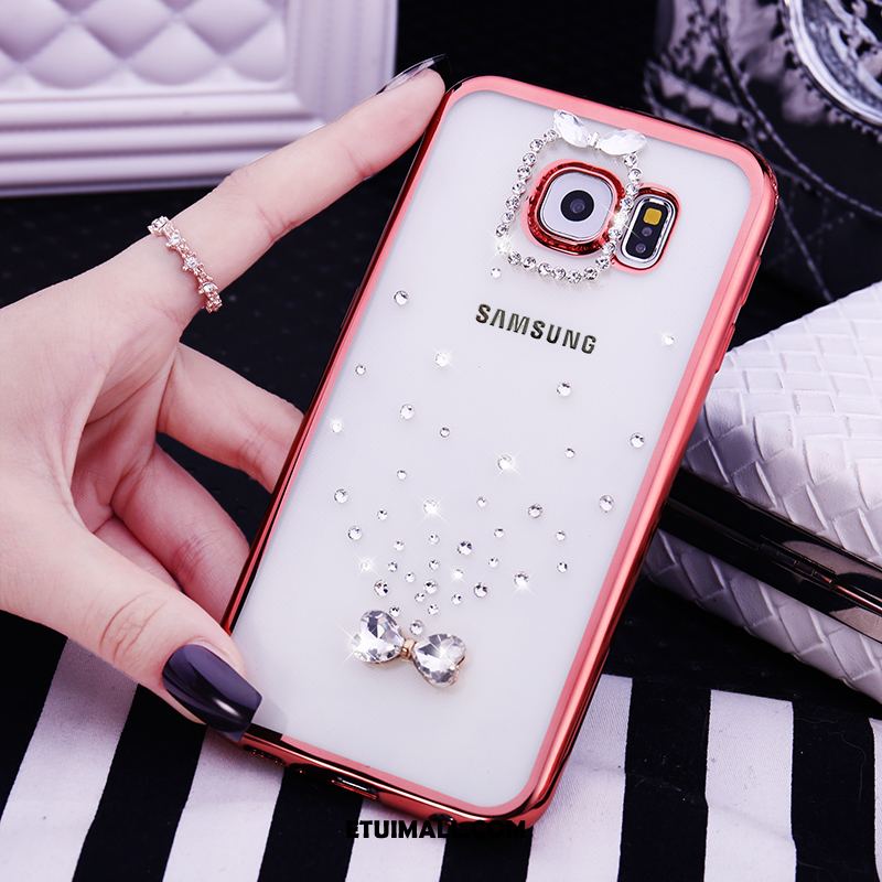 Etui Samsung Galaxy S6 Telefon Komórkowy Miękki Rhinestone Tendencja Silikonowe Obudowa Tanie