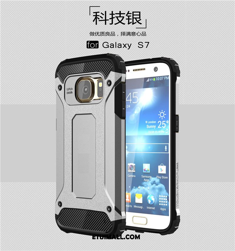 Etui Samsung Galaxy S7 Anti-fall Ochraniacz Złoto Pancerz Telefon Komórkowy Pokrowce Tanie