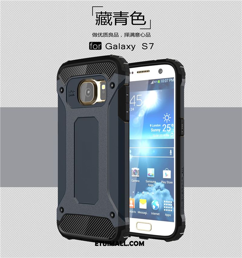 Etui Samsung Galaxy S7 Anti-fall Ochraniacz Złoto Pancerz Telefon Komórkowy Pokrowce Tanie