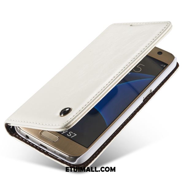 Etui Samsung Galaxy S7 Edge Skórzany Futerał Telefon Komórkowy Ochraniacz Prawdziwa Skóra Gwiazda Obudowa Tanie