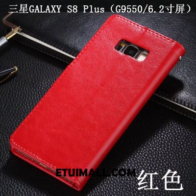 Etui Samsung Galaxy S8+ Czerwony Telefon Komórkowy Skórzany Futerał Gwiazda Ochraniacz Futerał Sklep