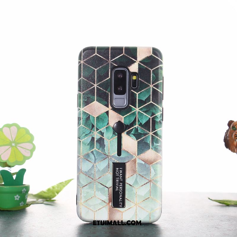 Etui Samsung Galaxy S9+ Kolor Proste Telefon Komórkowy Relief Gwiazda Futerał Tanie