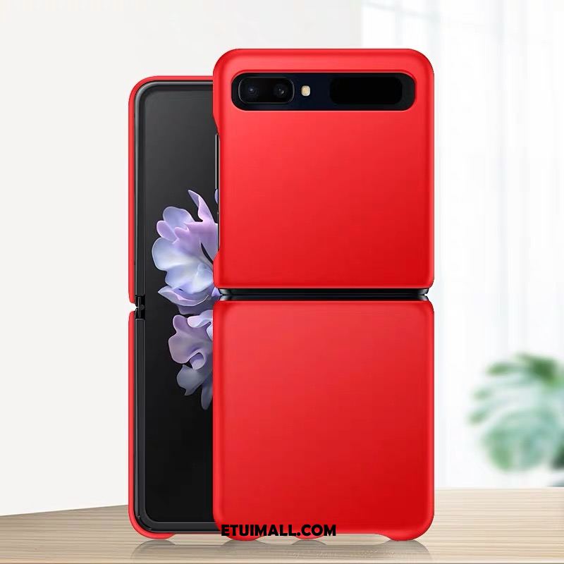 Etui Samsung Z Flip Czerwony Anti-fall Składać All Inclusive Telefon Komórkowy Obudowa Tanie