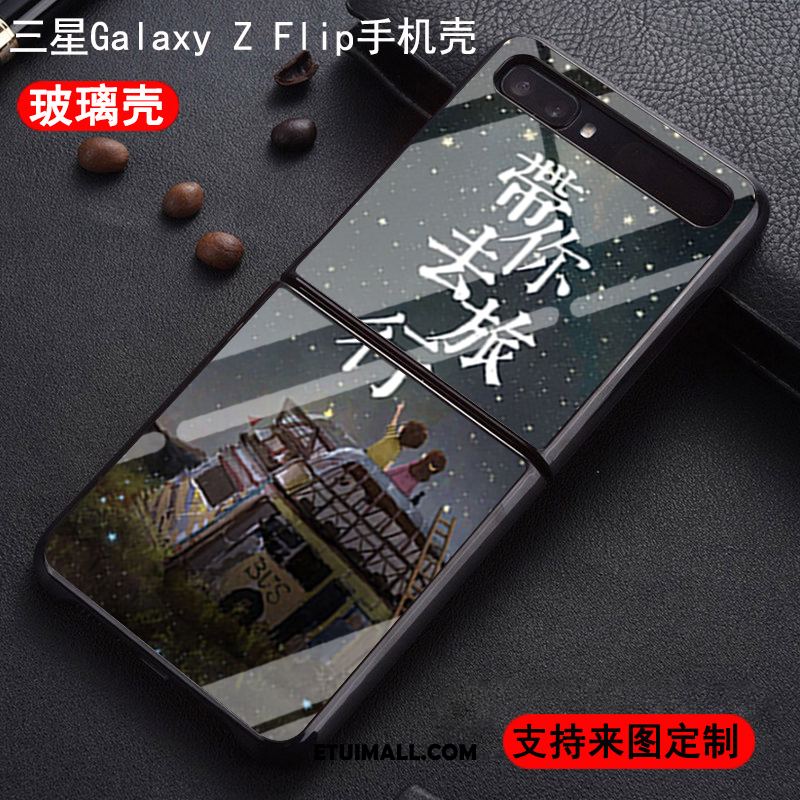 Etui Samsung Z Flip Zakochani Anti-fall Szkło Składać Telefon Komórkowy Obudowa Tanie