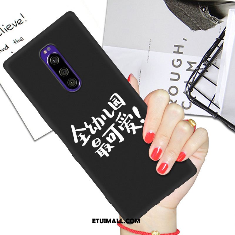 Etui Sony Xperia 1 Miękki Kreatywne Telefon Komórkowy Czarny Ochraniacz Pokrowce Sklep
