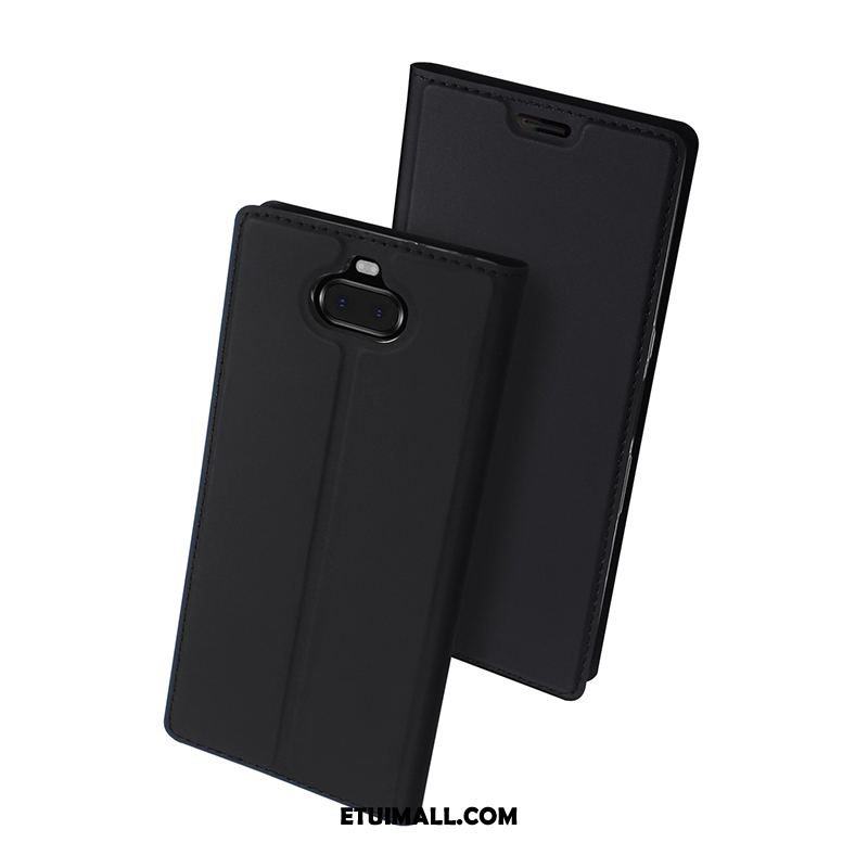 Etui Sony Xperia 10 Telefon Komórkowy Skórzany Futerał Czarny All Inclusive Ochraniacz Futerał Sklep