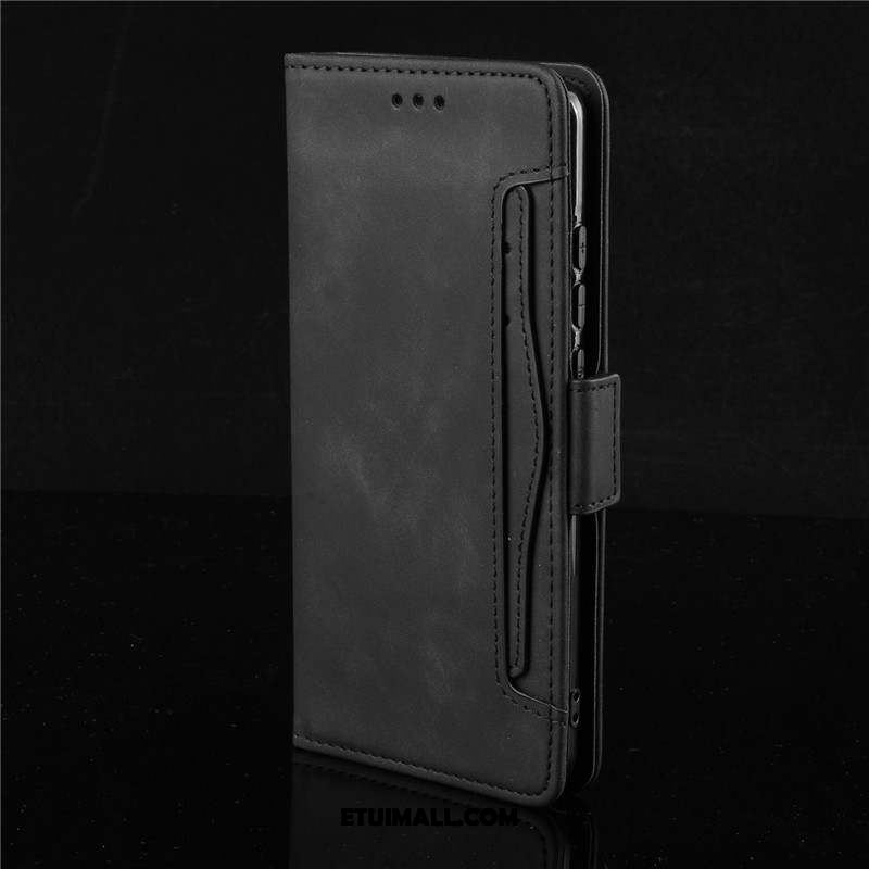 Etui Sony Xperia 5 Czarny Skórzany Futerał Ochraniacz Telefon Komórkowy Karta Futerał Kup