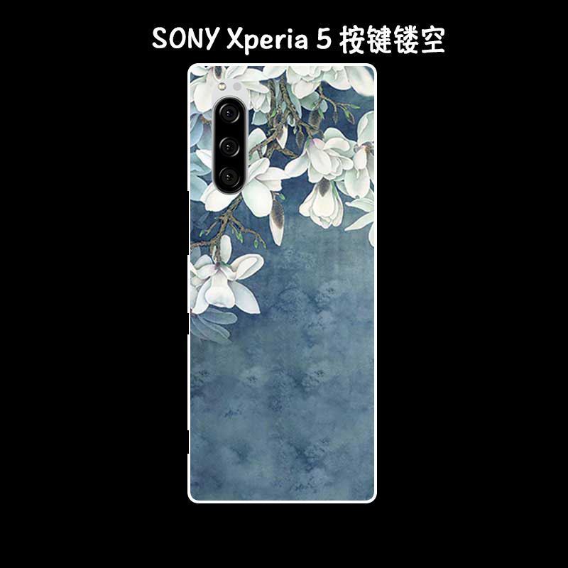 Etui Sony Xperia 5 Vintage Sztuka Ochraniacz Telefon Komórkowy Silikonowe Obudowa Tanie