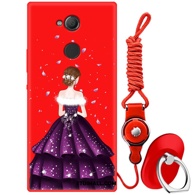 Etui Sony Xperia L2 Osobowość Czerwony Netto Telefon Komórkowy Anti-fall Miękki Obudowa Sklep