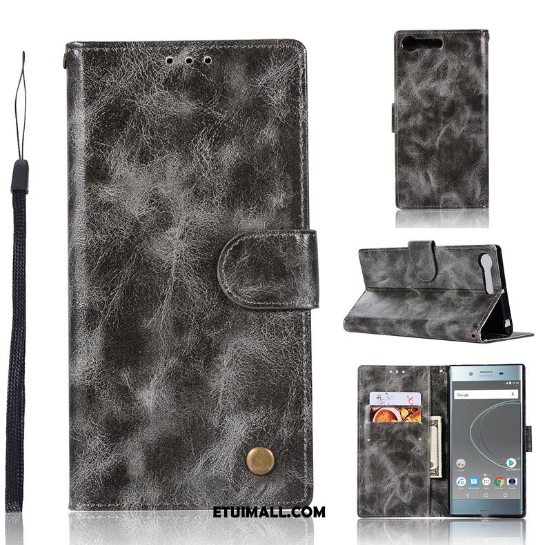 Etui Sony Xperia Xz Premium Wiszące Ozdoby Czarny Karta Telefon Komórkowy Skórzany Futerał Futerał Tanie