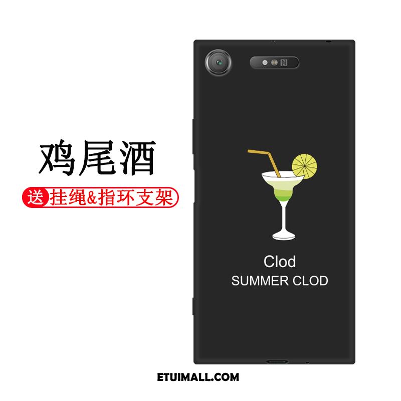 Etui Sony Xperia Xz1 Anti-fall Czarny Osobowość Telefon Komórkowy Ochraniacz Futerał Na Sprzedaż