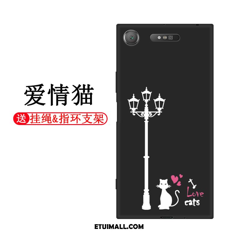 Etui Sony Xperia Xz1 Anti-fall Czarny Osobowość Telefon Komórkowy Ochraniacz Futerał Na Sprzedaż