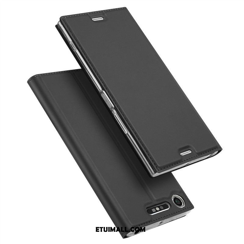 Etui Sony Xperia Xz1 Telefon Komórkowy Karta Skórzany Futerał Wspornik Różowe Obudowa Sprzedam