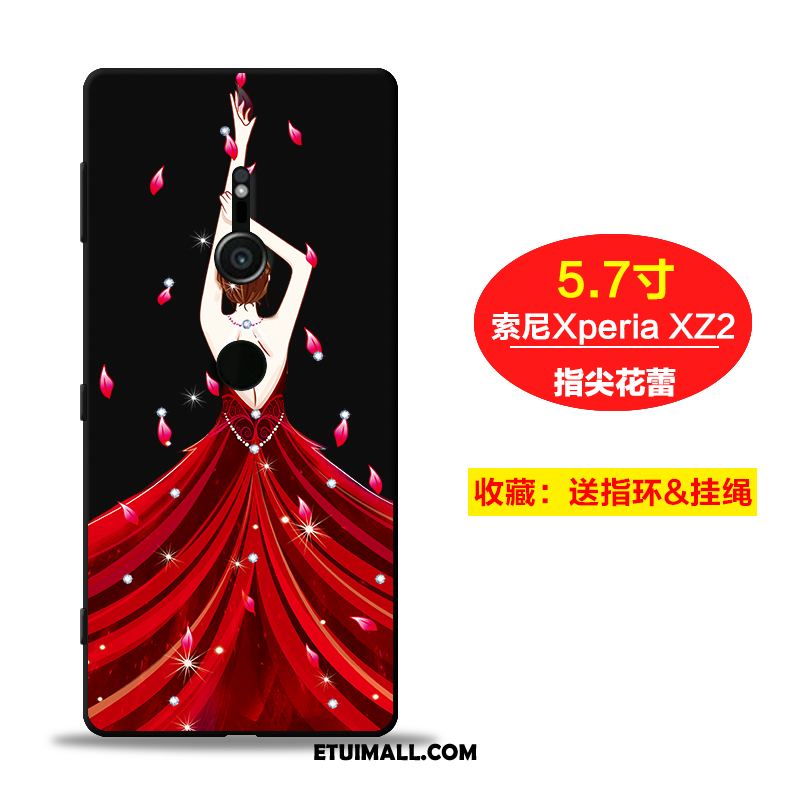 Etui Sony Xperia Xz2 Silikonowe Kreatywne Telefon Komórkowy Czerwony Obudowa Sklep