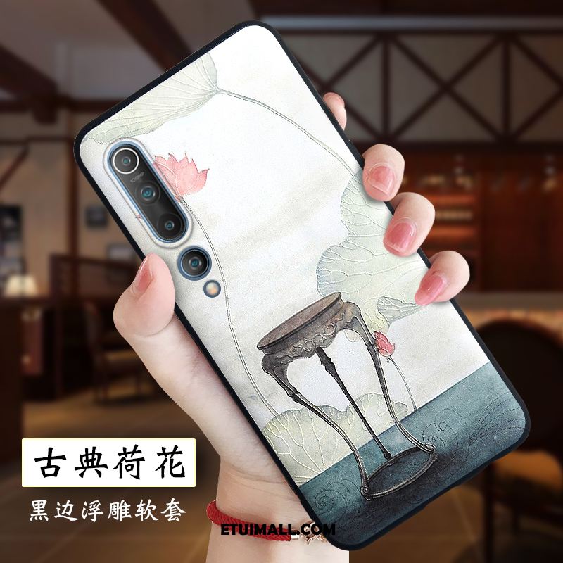 Etui Xiaomi Mi 10 Nubuku Chiński Styl Osobowość Silikonowe All Inclusive Obudowa Tanie