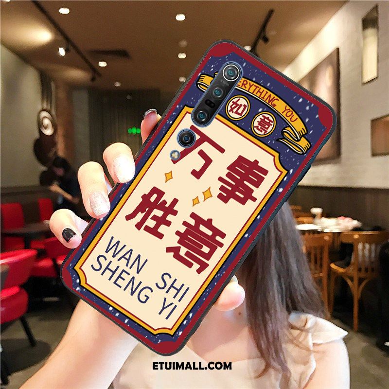 Etui Xiaomi Mi 10 Pro Telefon Komórkowy Czerwony Netto Cienka Silikonowe Rat Futerał Sklep