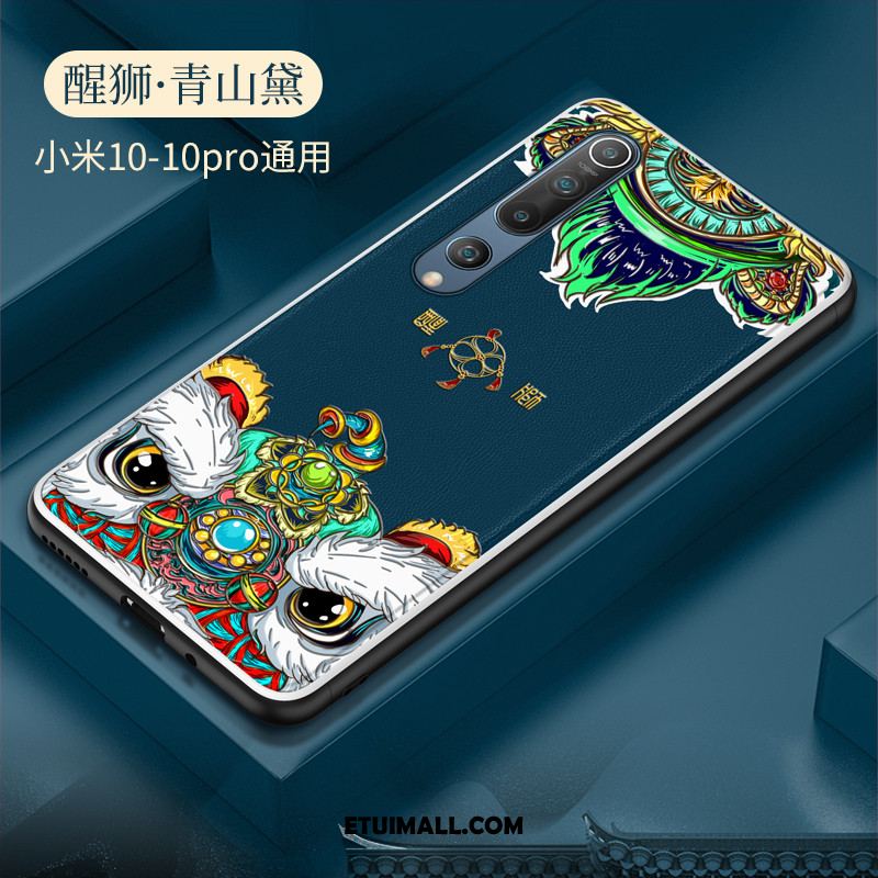 Etui Xiaomi Mi 10 Skóra Nowy Miękki Chiński Styl Wzór Futerał Tanie