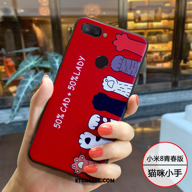 Etui Xiaomi Mi 8 Lite Mały Czerwony Netto Ochraniacz Osobowość Miękki Pokrowce Online