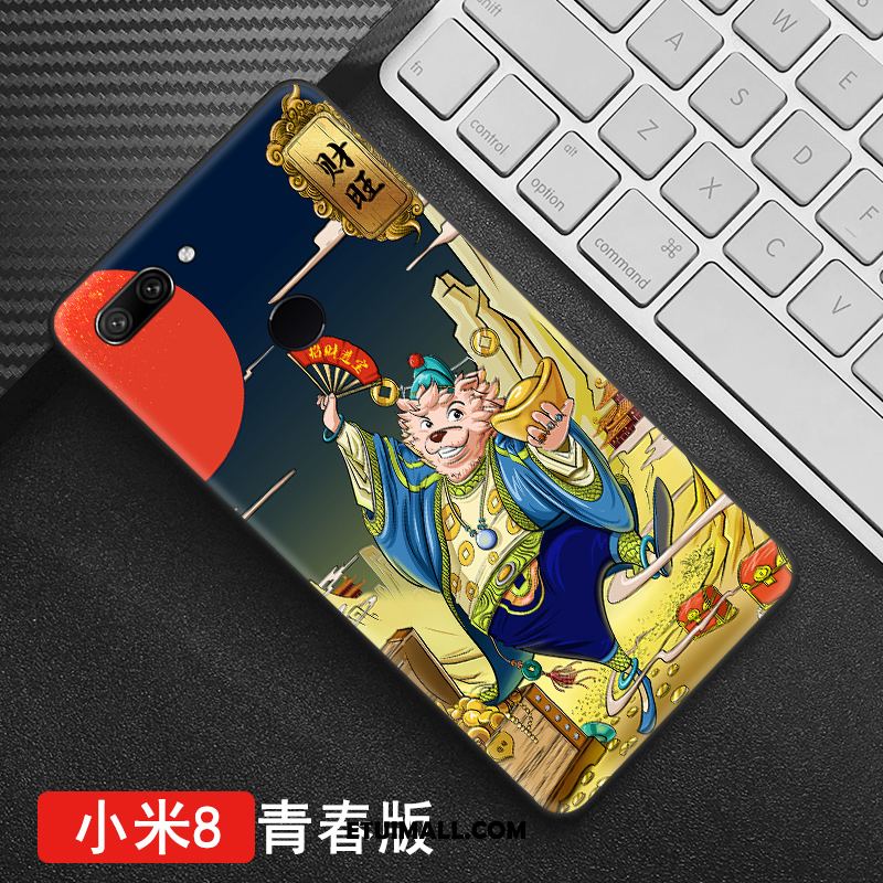 Etui Xiaomi Mi 8 Lite Młodzież All Inclusive Telefon Komórkowy Relief Chiński Styl Pokrowce Sklep