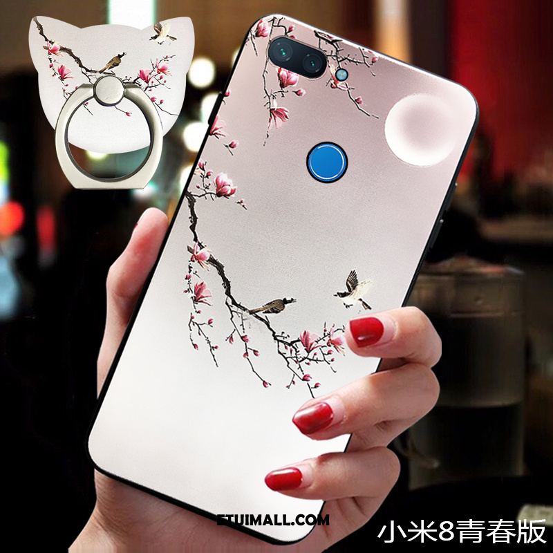 Etui Xiaomi Mi 8 Lite Wiszące Ozdoby Kreatywne Miękki Niebieski Silikonowe Pokrowce Tanie