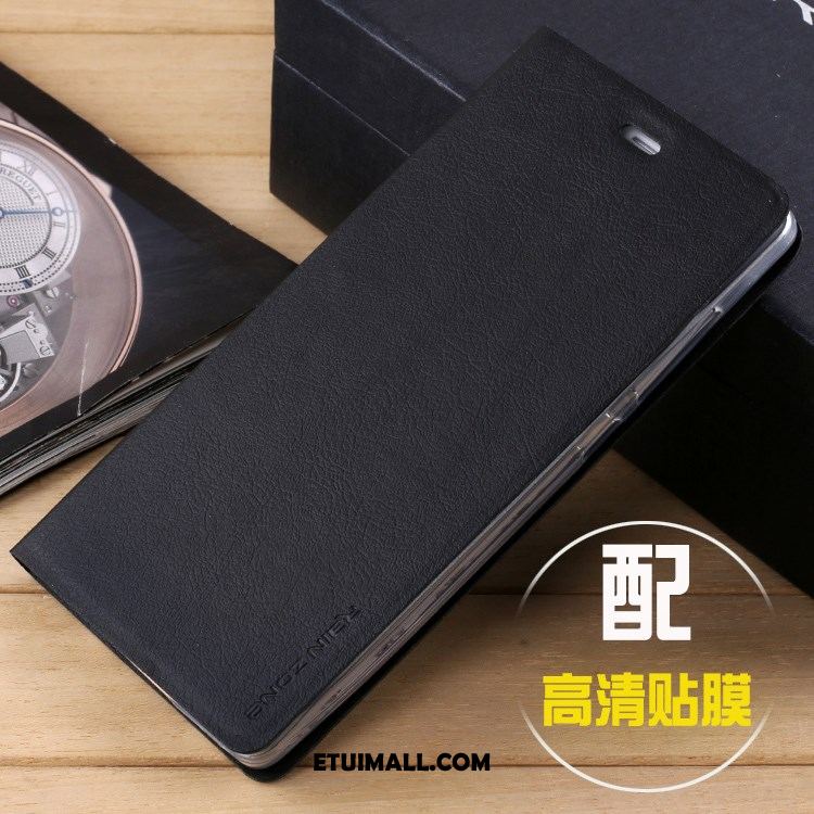 Etui Xiaomi Mi 8 Mały Skórzany Futerał Telefon Komórkowy Anti-fall Purpurowy Obudowa Tanie