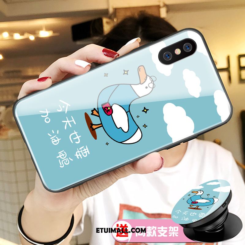 Etui Xiaomi Mi 8 Pro Mały Kaczka Szkło Zielony Wzór Futerał Tanie
