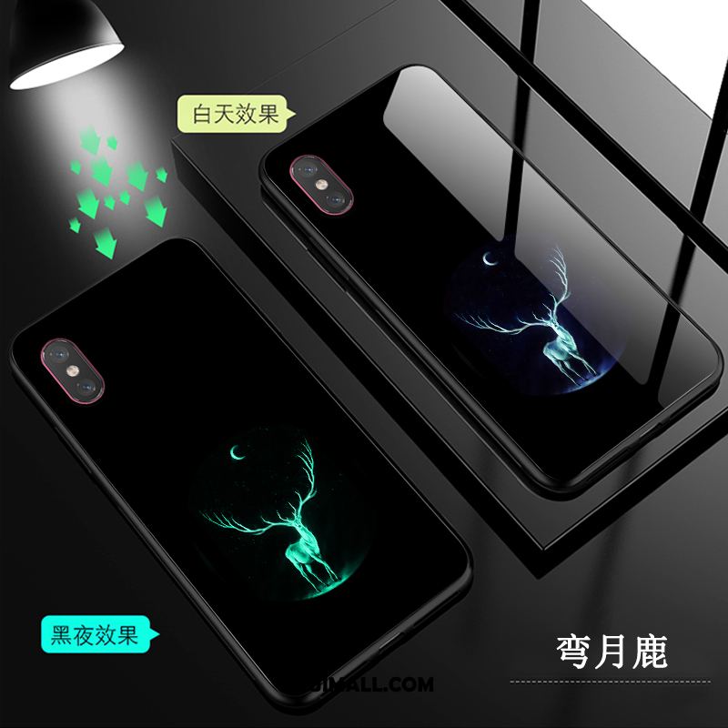 Etui Xiaomi Mi 8 Pro Wzór Czarny Mały Przezroczysty Świecące Futerał Online
