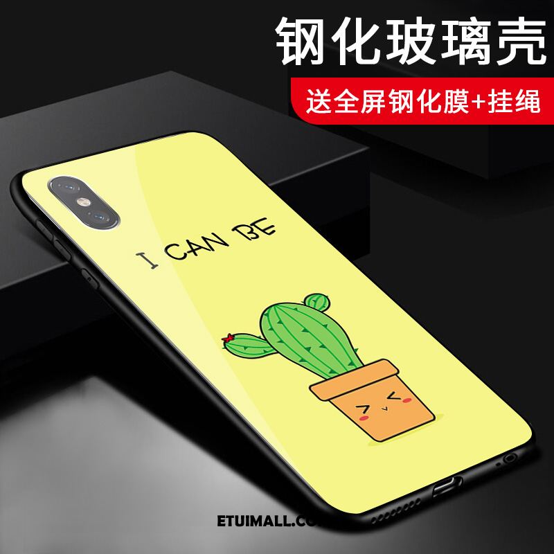 Etui Xiaomi Mi 8 Pro Wzór Szkło Mały Różowe Anti-fall Pokrowce Sprzedam