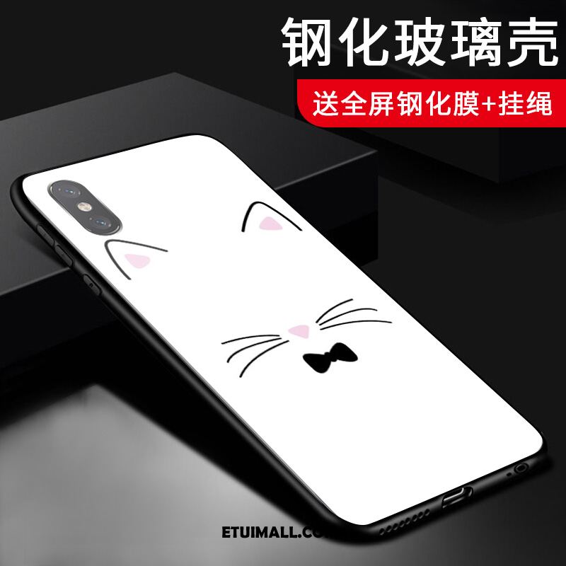 Etui Xiaomi Mi 8 Pro Wzór Szkło Mały Różowe Anti-fall Pokrowce Sprzedam