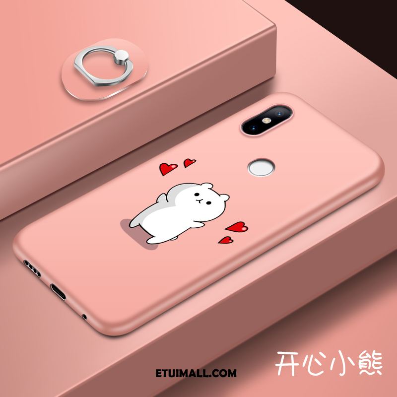 Etui Xiaomi Mi 8 Se Kreatywne Ring Czarny Mały Różowe Obudowa Tanie