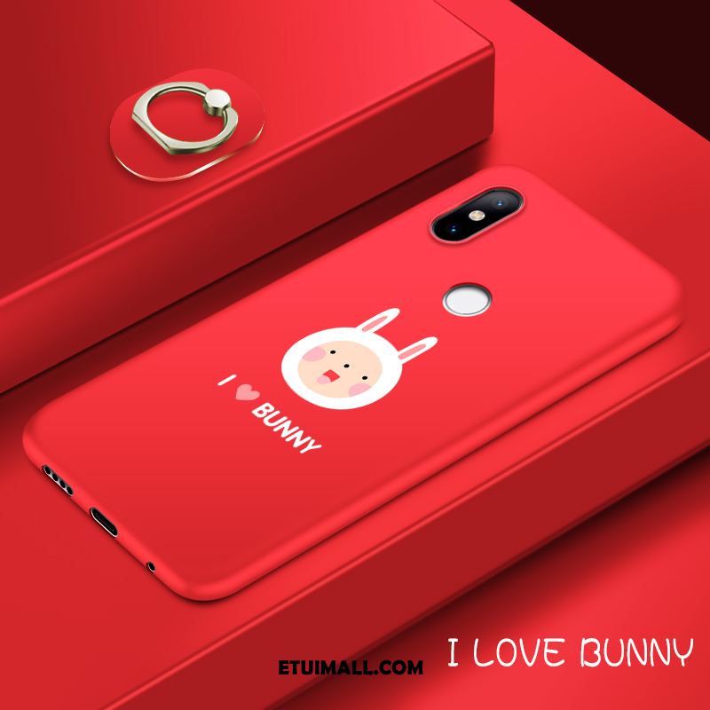 Etui Xiaomi Mi 8 Se Kreatywne Ring Czarny Mały Różowe Obudowa Tanie