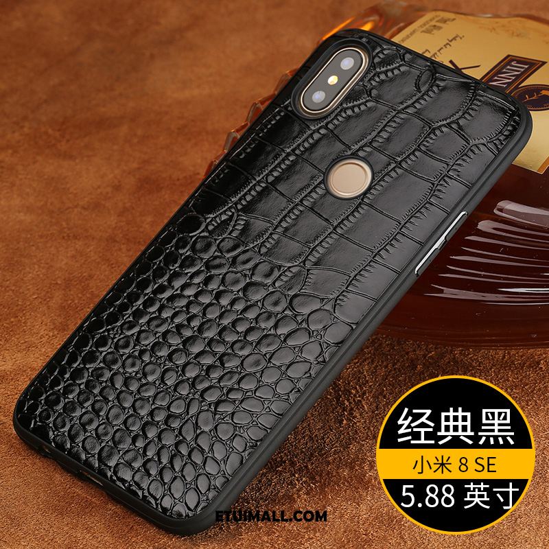 Etui Xiaomi Mi 8 Se Mały Modna Marka Ochraniacz Wzór Krokodyla Prawdziwa Skóra Futerał Sklep