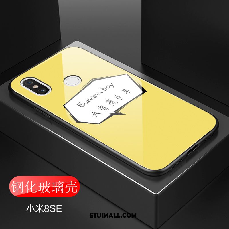 Etui Xiaomi Mi 8 Se Szkło Hartowane Telefon Komórkowy Piękny Różowe Sztuka Pokrowce Sklep