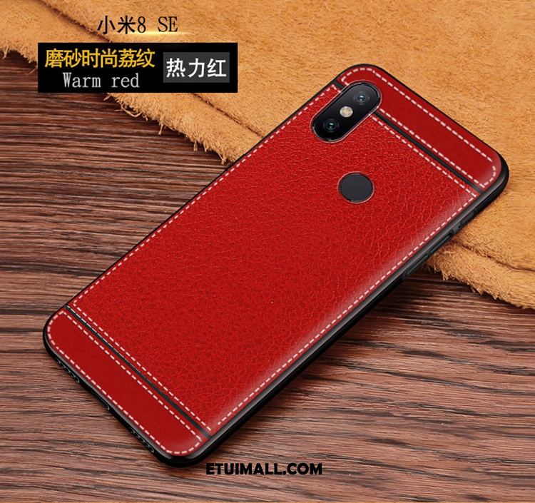 Etui Xiaomi Mi 8 Se Telefon Komórkowy Anti-fall Proste Mały Różowe Obudowa Online