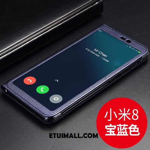 Etui Xiaomi Mi 8 Wino Czerwone Telefon Komórkowy Skórzany Futerał Ochraniacz Klapa Pokrowce Sprzedam