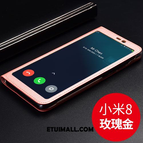 Etui Xiaomi Mi 8 Wino Czerwone Telefon Komórkowy Skórzany Futerał Ochraniacz Klapa Pokrowce Sprzedam