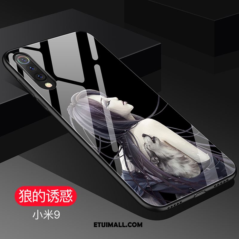 Etui Xiaomi Mi 9 Czarny Silikonowe Tendencja Mały Telefon Komórkowy Futerał Tanie