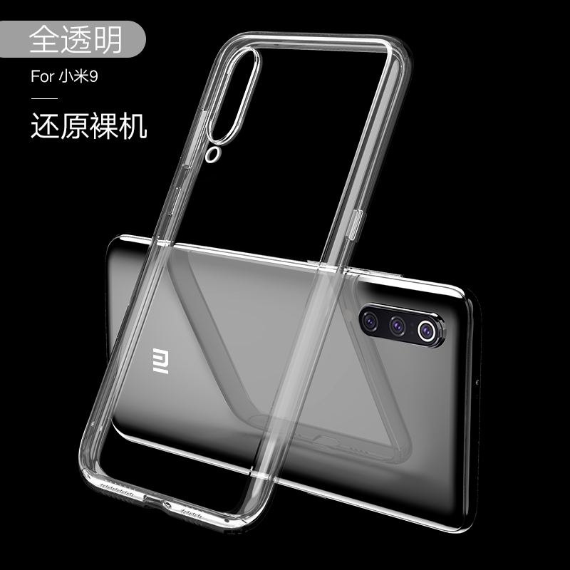 Etui Xiaomi Mi 9 Czerwony Netto Anti-fall Mały Ochraniacz Czarny Pokrowce Sprzedam