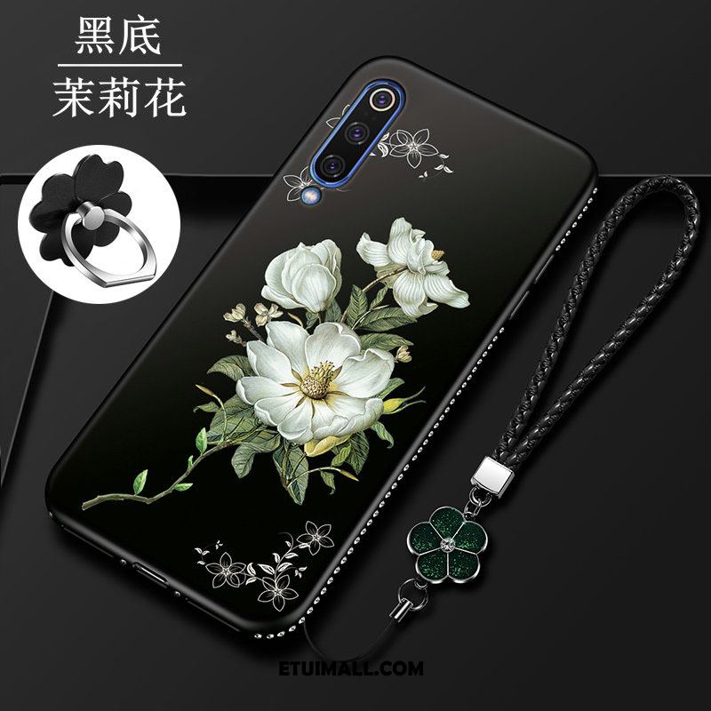 Etui Xiaomi Mi 9 Kwiaty Czerwony Silikonowe Mały Miękki Pokrowce Tanie