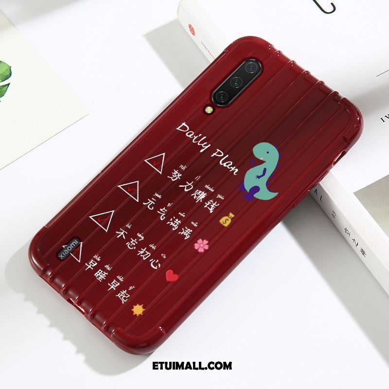 Etui Xiaomi Mi 9 Lite Czerwony Jednolity Kolor Tendencja Anti-fall Ochraniacz Futerał Tanie