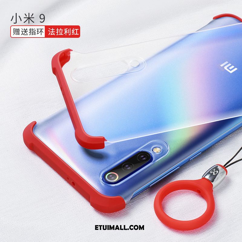 Etui Xiaomi Mi 9 Przezroczysty Czerwony Netto Ochraniacz Mały Silikonowe Pokrowce Sklep