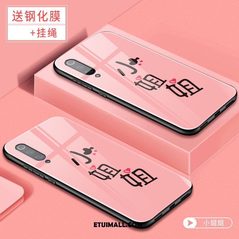 Etui Xiaomi Mi 9 Różowe Szkło Kreatywne Osobowość Telefon Komórkowy Futerał Online