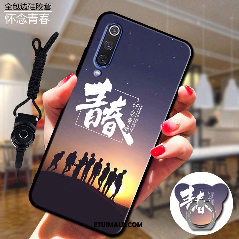 Etui Xiaomi Mi 9 Se Sceneria Silikonowe Purpurowy Miękki Wiszące Ozdoby Futerał Sprzedam